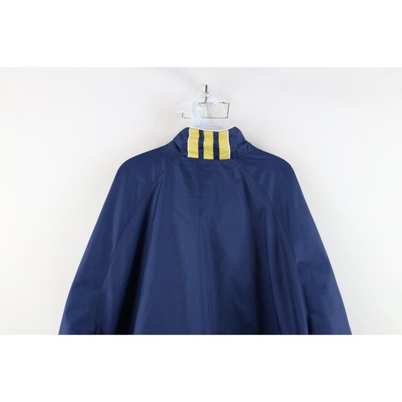 Vintage Adidas Mens Size XL Notre Dame University Lined Windbreaker Jacket Blue - Picture 16 of 16